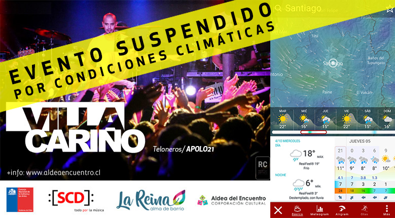 SUSPENDIDO – VILLA CARIÑO. Día de La Música Chilena (por condiciones climáticas)